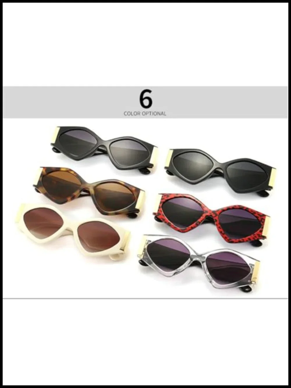 Cat Eye Sunglasses for Women UV400 Protection Rectangle Punk Vintage Shades